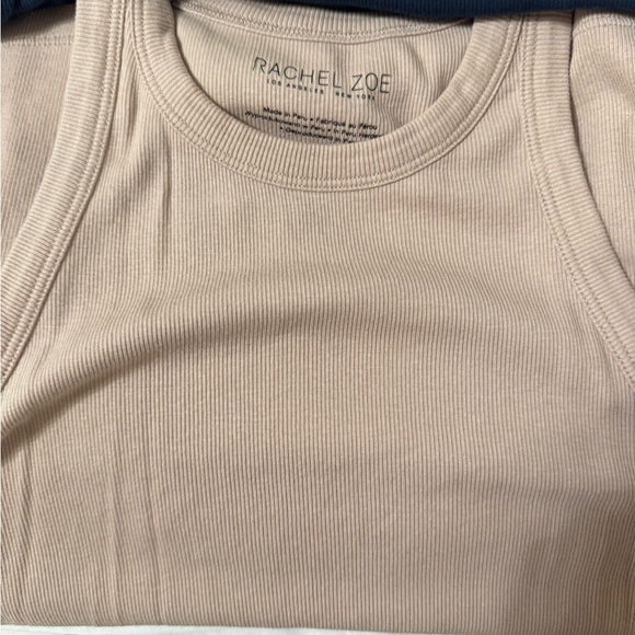 Rachel Zoe Beige Ribbed Top - Picture 3 of 5